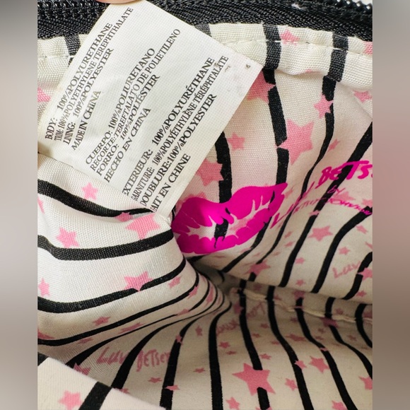 Betsey Johnson Panda Face Crossbody Wristlet Black White Gold - Picture 12 of 16